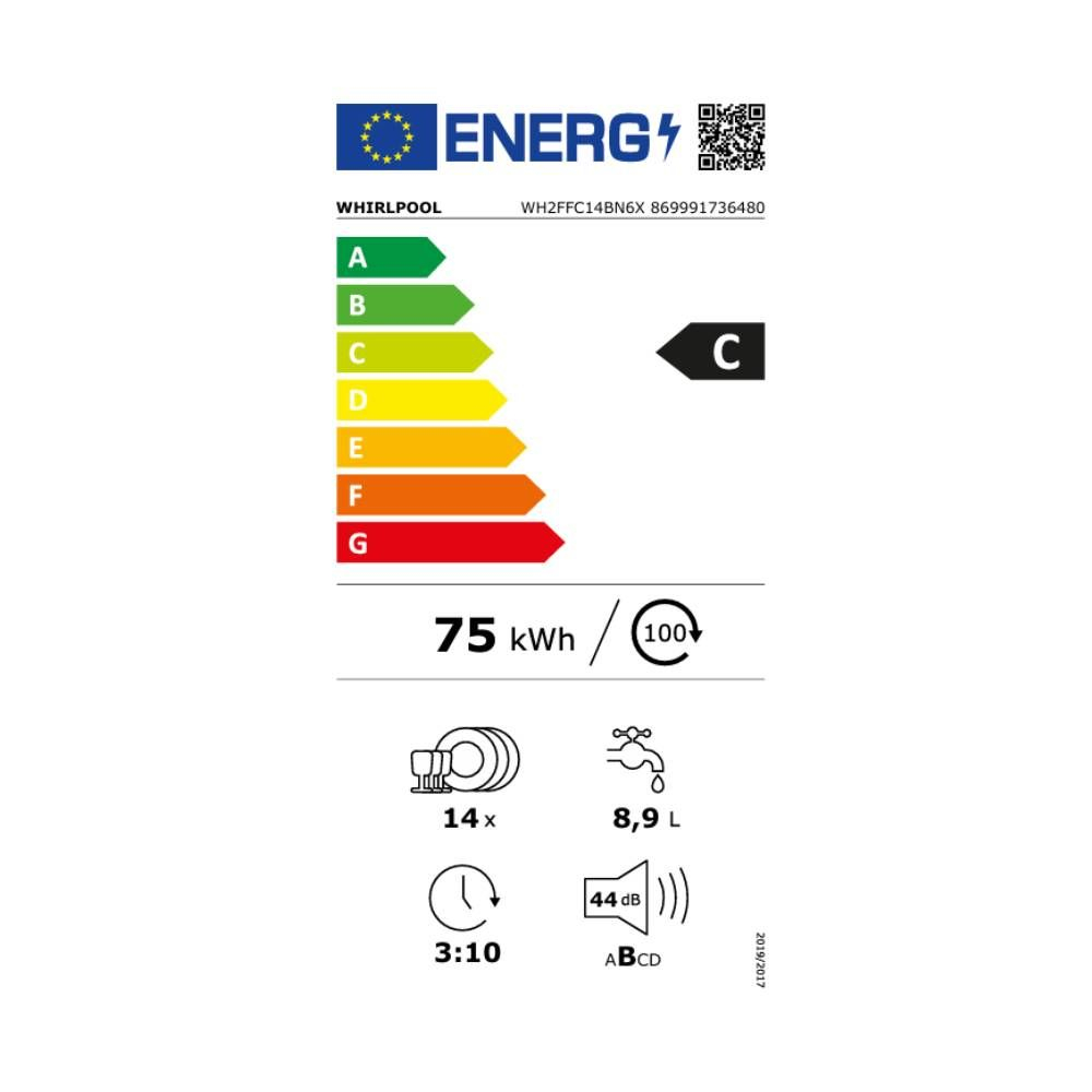 ΠΛΥΝΤΗΡΙΟ ΠΙΑΤΩΝ WH2FFC14BN6X WHIRLPOOL