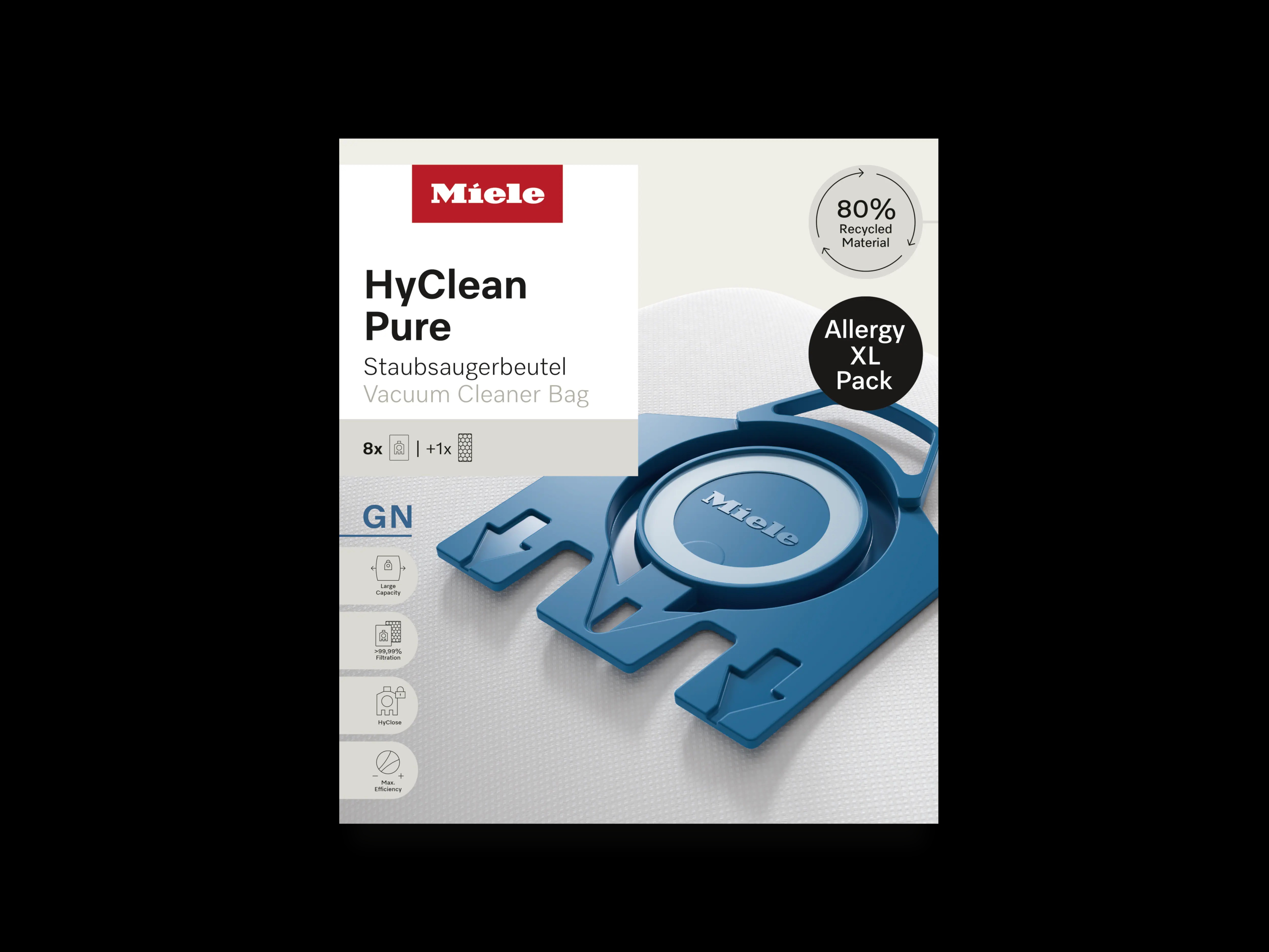 ΣΑΚΟΥΛΕΣ ΣΚΟΥΠΑΣ XL PACK HyClean Pure GN + HA50 MIELE