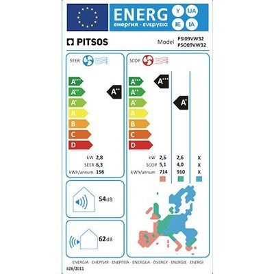 A/C PSI09VW32 NEFELI STANDARD 9000 BTU INDOOR PITSOS