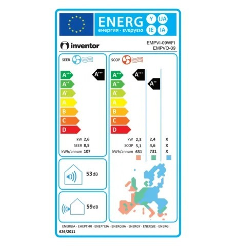 A/C EMPVI-09WFI EMPEROR INVERTER MINI SPLIT ΕΣΩΤ. INVENTOR