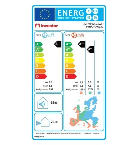 A/C EMPVI(W)-24WFI EMPEROR INVERTER MINI SPLIT ΕΣΩΤ. INVENTOR