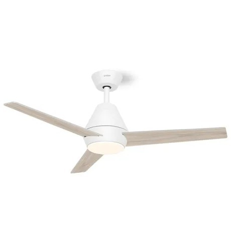 ΑΝΕΜΙΣΤΗΡΑΣ ΟΡΟΦΗΣ 48-12183DC WHITE-WOOD ΜΕ ΦΩΣ ΚΑΙ ΤΗΛ/ΡΙΟ GRUPPE
