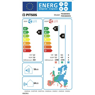 A/C PSI18AW32 IOLI 18000 BTU INDOOR PITSOS
