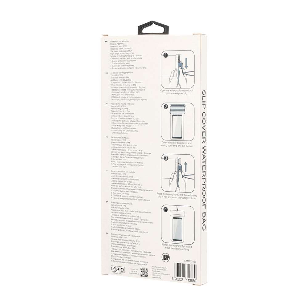BAG WATERPROOF SLIP COVER BLACK LAMTECH