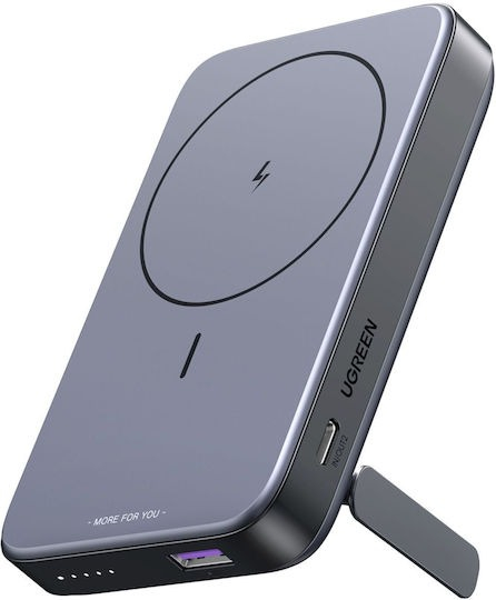 POWER BANK 10000mAh MAGNETIC WIRELESS 20W PDx1 &amp; QC3.0x1 PB206 15086 SPACE GRAY UGREEN