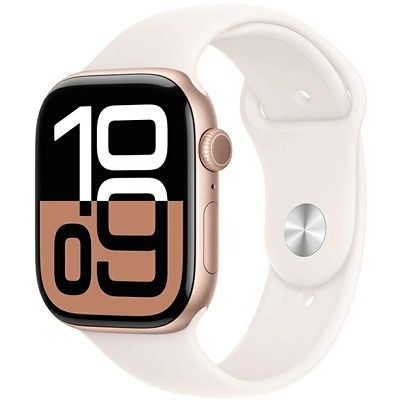 WATCH S10 GPS 46mm ROSE GOLD ALUM CASE - LIGHT BLUSH SB M/L MWWU3QF/A APPLE