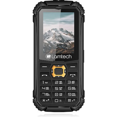 PHONE RUGGED 2G DUAL SIM 1800MAH BLACK/ORANGE LAMTECH