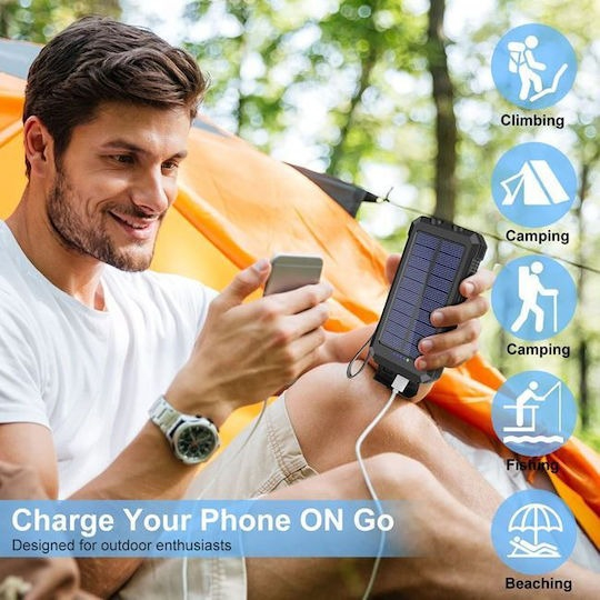 POWER BANK SOLAR 20000MAH BLACK