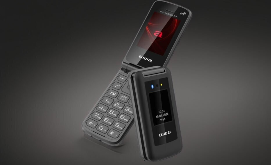 ΚΙΝΗΤΟ ΤΗΛΕΦΩΝΟ FP-30-2G SLIM BT CLAMSHELL 2G FLIP-STYLE DUAL SIM PHONE BLACK AIWA