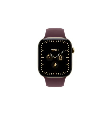 WATCH S12 GPS + CELL 42mm RADIANT GOLD TITANIUM CASE - BURGUNDY SB S/M MJGJ4QL/A APPLE