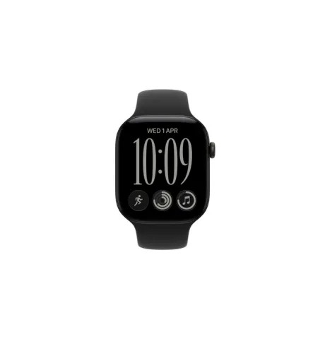 WATCH S12 GPS + CELL 46mm BLACK ALUM CASE - BLACK SB S/M MJG84QL/A APPLE