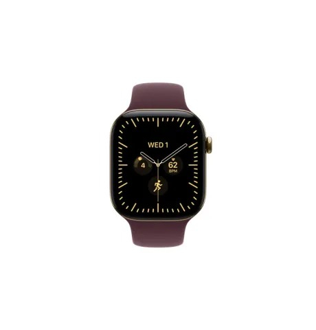 WATCH S12 GPS + CELL 46mm RADIANT GOLD TITANIUM CASE - BURGUNDY SB S/M MJGR4QL/A APPLE