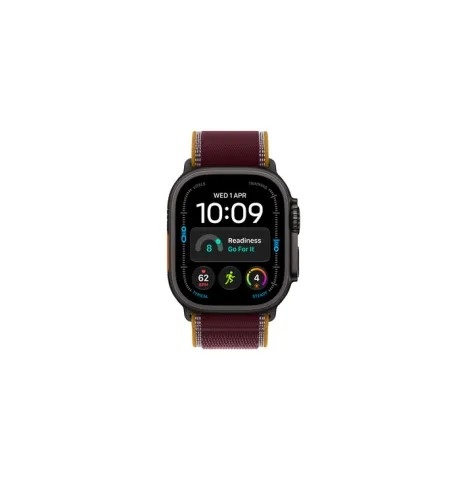 WATCH ULTRA 4 GPS + CELL 49mm BLACK TITANIUM CASE - BURGUNDY TRAIL LOOP S/M MJC34QC/A APPLE