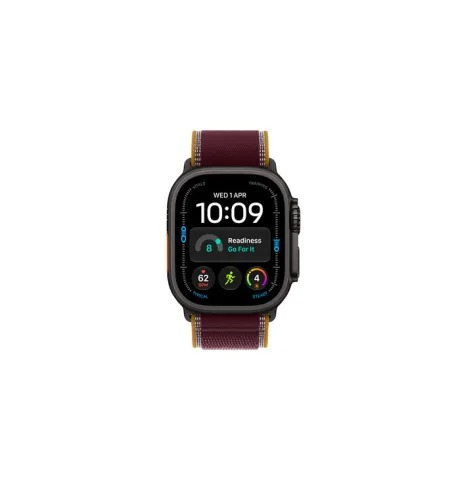 WATCH ULTRA 4 GPS + CELL 49mm BLACK TITANIUM CASE - BURGUNDY TRAIL LOOP M/L MJC44QC/A APPLE
