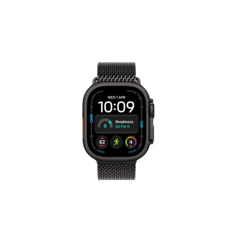 WATCH ULTRA 4 GPS + CELL 49mm BLACK TITANIUM CASE - BLACK TITANIUM MILANESE LOOP L MJAX4QC/A APPLE