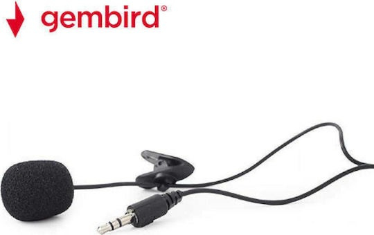 MICROPHONE MIC-C-01 CLIP-ON 3.5 MM BLACK GEMBIRD