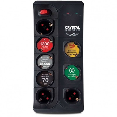 ΠΟΛΥΠΡΙΖΟ ΑΣΦΑΛΕΙΑΣ CP8-1300-70 ΜΑΥΡΟ CRYSTAL AUDIO