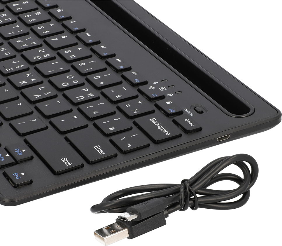 KEYBOARD BT 5.0 WITH IPAD AND MOBILE STAND BLACK LAMTECH