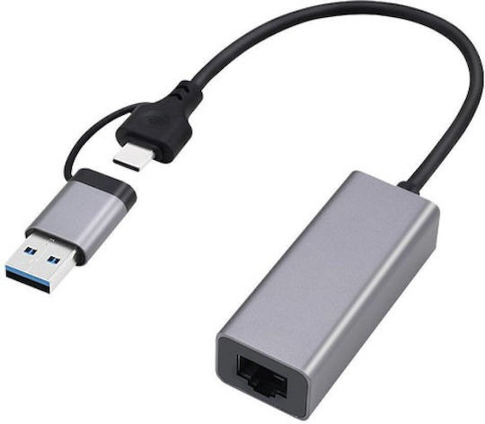 USB3.1 HUB TYPE-C GIGABIT NETWORK ADAPTER WITH 3-PORT GEMBIRD