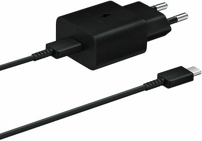 TRAVEL CHARGER FAST 15W +CABLE TYPE C TO TYPE C BLACK EP-T1510XBEGEU SAMSUNG