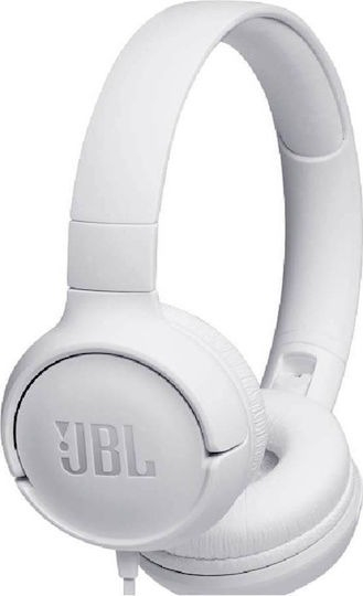 HEADPHONES TUNE 500 ON-EAR UNIVERSAL WHITE JBL