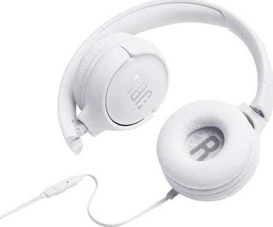 HEADPHONES TUNE 500 ON-EAR UNIVERSAL WHITE JBL