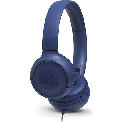 HEADPHONES TUNE 500 ON-EAR UNIVERSAL BLUE JBL