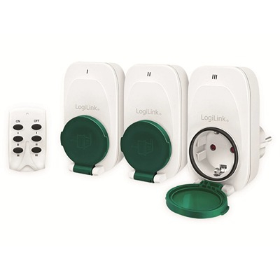 OUTDOOR SMART SOCKET SET WITH REMOTE CONTROL EC0008 LOGILINK