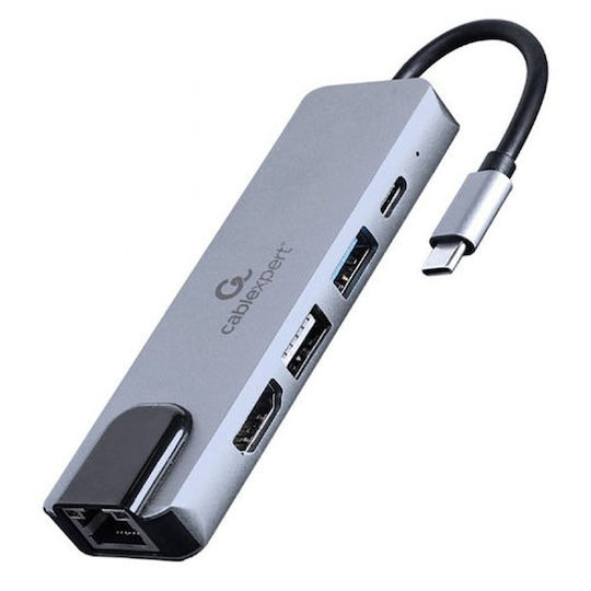 USB TYPE-C 5 IN 1 MULTI-PORT ADAPTER (HUB+HDMI+PD+LAN) CABLEXPERT