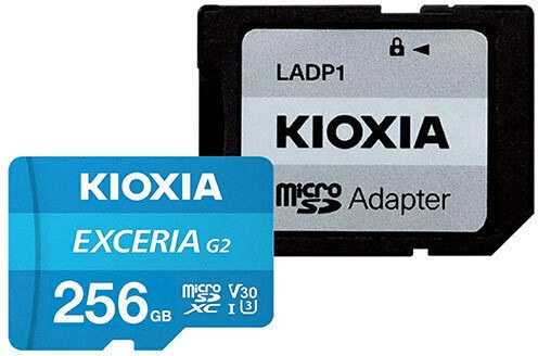 SD MICRO UHS 4K U3 V30 256GB WITH ADAPTER KIOXIA