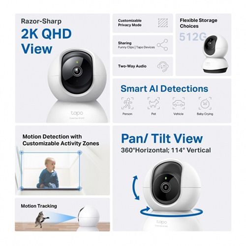 CAMERA IP TAPO C220 PAN/TILT TP-LINK