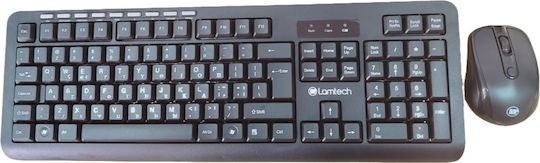KEYBOARD AND MOUSE WIRELESS MULTIMEDIA GR LAYOUT BLACK LAMTECH