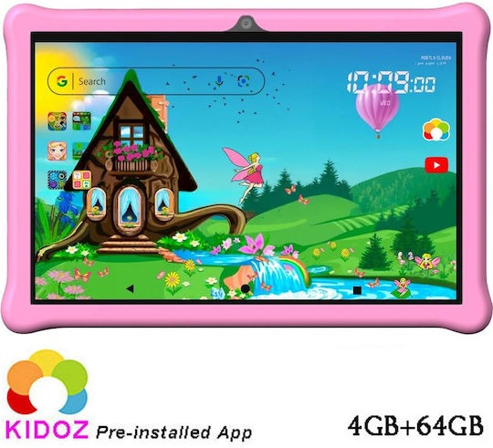 TABLET KID 10.1'' OCTA-CORE 4GB/64GB ANDROID 14 BLUSH PINK FAIRYLAND LAMTECH