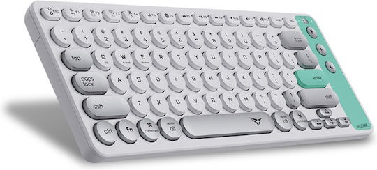 KEYBOARD AIRDOCK 2 MULTI DEVICE RECH BT &amp; 2.4G WINTER WHITE ALCATROZ