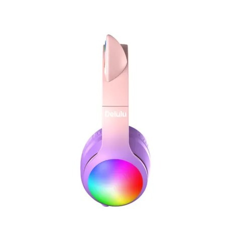HEADPHONES BLUETOOTH DELULU PINK KIDDOBOO