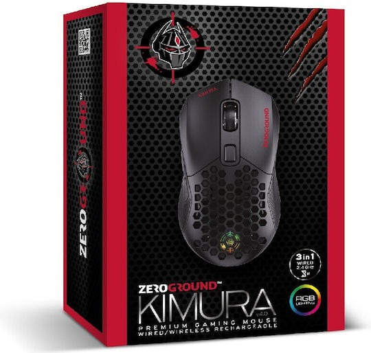 MOUSE WIRELESS/WIRED 2.4GHz/BT/USB MS-4600WG KIMURA v4.0 ZEROGROUND