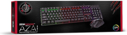 KEYBOARD &amp; MOUSE GAMING WIRED RGB KB-2400GUMS AZAI v3.0 ZEROGROUND