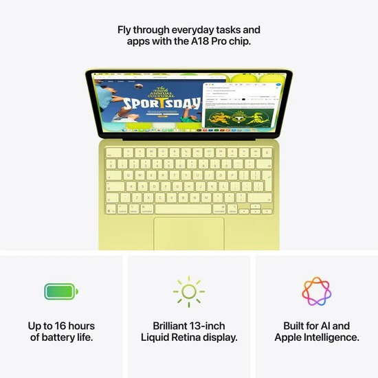 MacBook Neo 13'' A18 PRO/8GB/256GB CITRUS MHFD4GR/A APPLE